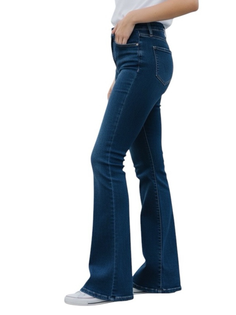 Hollister Blue Jeans Indigo High-Rise Flare Leg Size 24